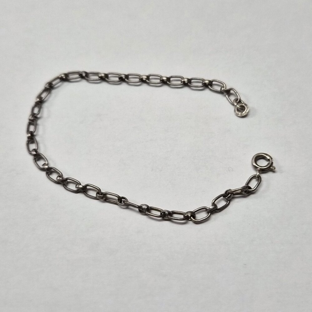 VTG 835 Silver Bracelet by Friedrich Binder Germany 7" Minimalist Chain Nordic